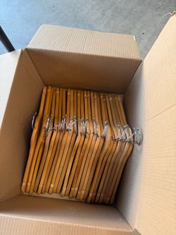 24 wood hangers
