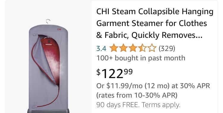 CHI Collapsible Hanging Steam Cleaner June Sale $100.