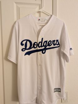 Men's Authentic Majestic Dodgers Home Jersey Size M