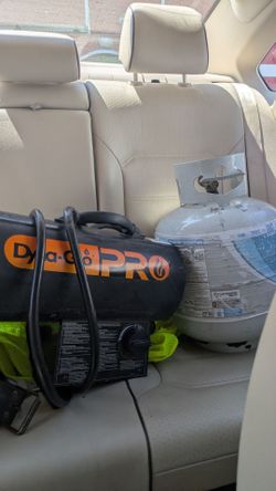 Propane heater with propane