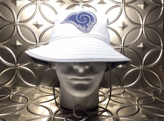 Los Angeles Rams New Era Light Gray Authentic NFL Bucket Hat S/M