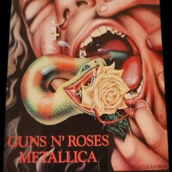 Guns N Roses And Metallica Metal Concert Poster Print 