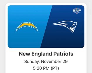 Chargers Vs Patriots