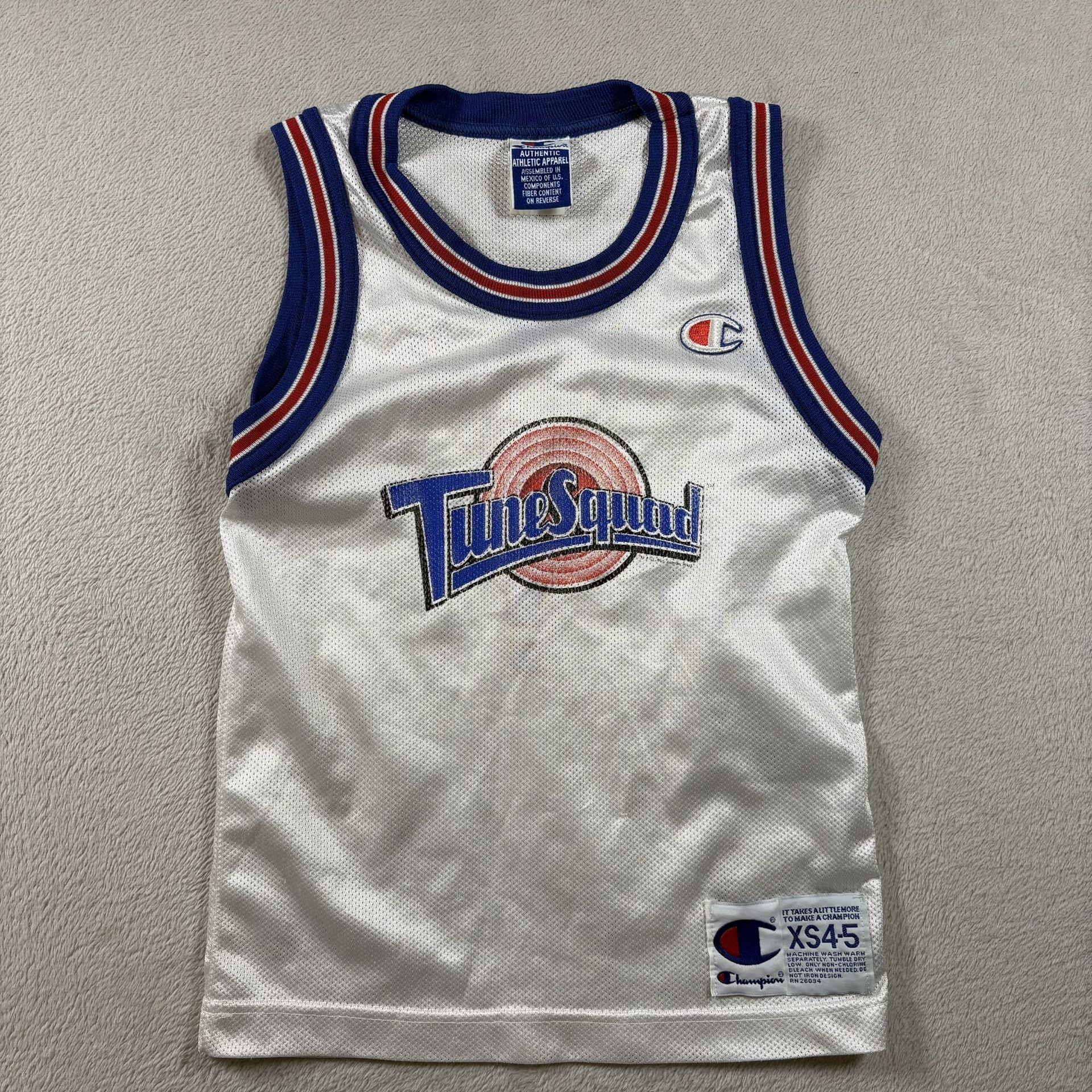 Space Jam Tune Squad Champion Vintage Jersey Toddler XS 4-5 White TAZ! #3525