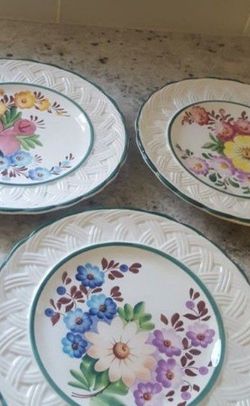 Decorative Floral Plates