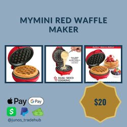 MyMini Red Waffle Maker