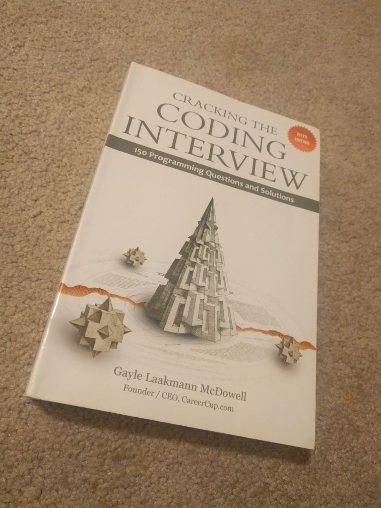 Cracking the coding interview, 5th edition