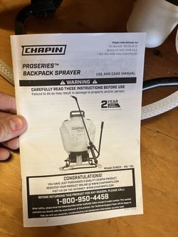 Backpack Sprayer
