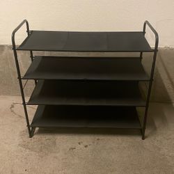 4 Tier Shoe Rack - Fits 12 Pairs