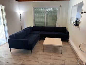 West Elm Andes L Shape Sectional Couch