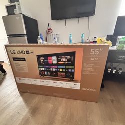 LG 55” 4K UHD Smart TV (UA77)