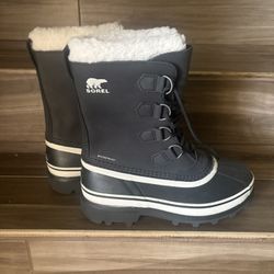 Sorel Black Boots with Cream Accents (Only worn once)