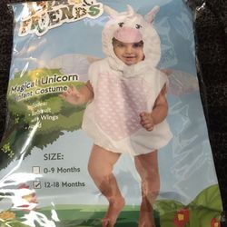 Unicorn costume Infant baby kids Halloween size 12-18 months