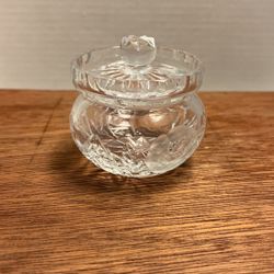 Cut Glass Lidded Dish