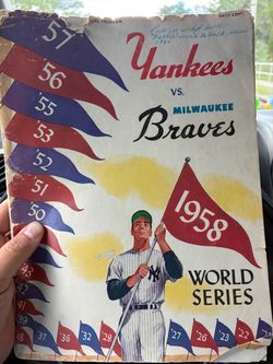 1958 World Series official program