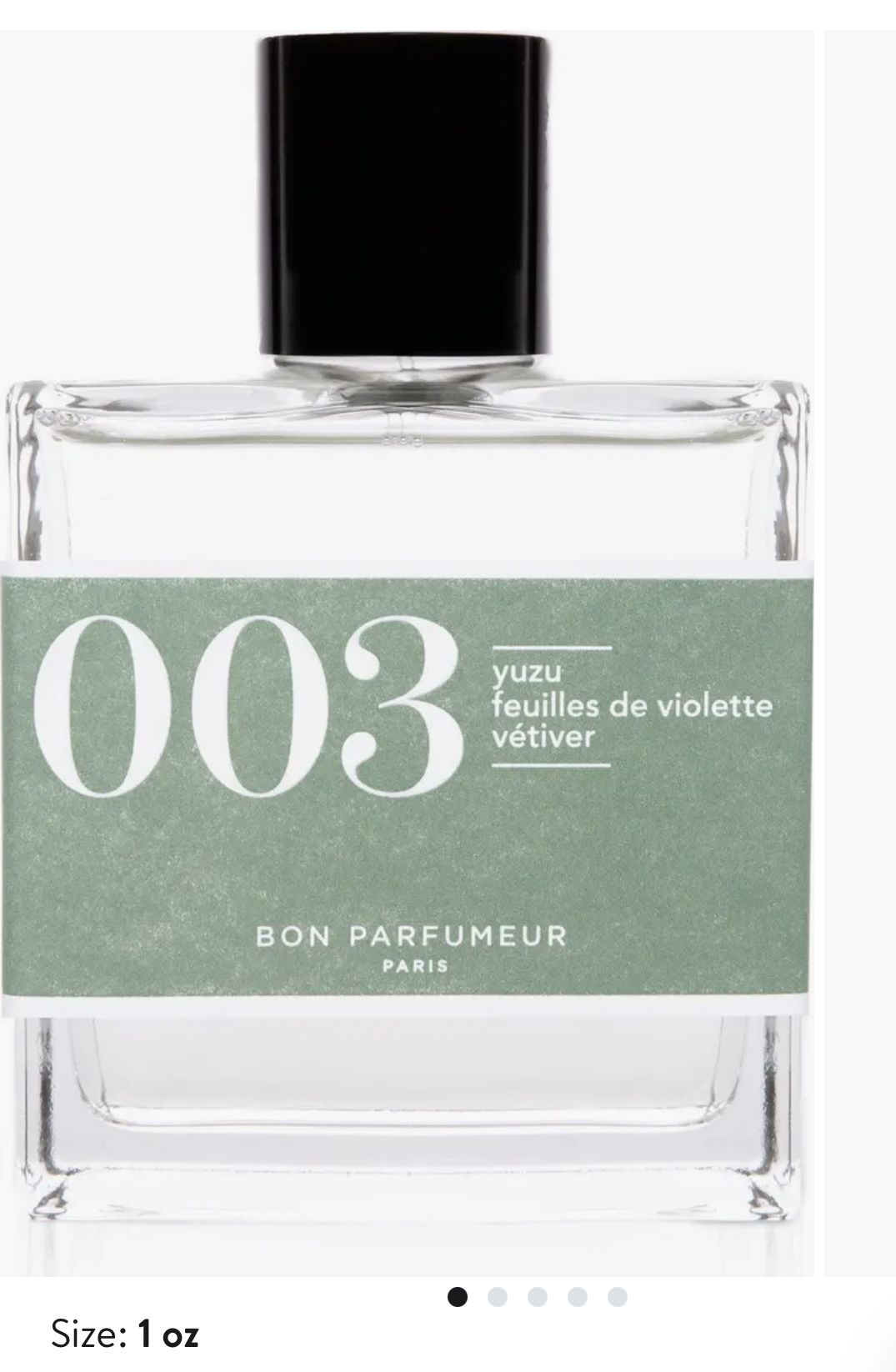 Bon Perfumer 003 Cologne Yuzu, Feuilles De Violette, Vetiver 