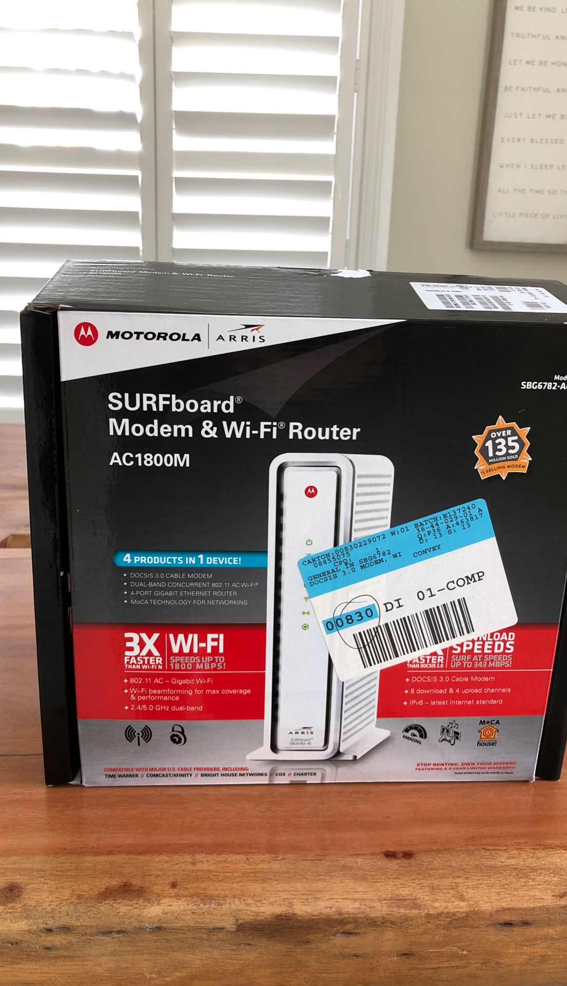 Motorola Modem & Wi-Fi Router