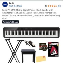 Casio Px S1100 Privia 88 Keys Bundle