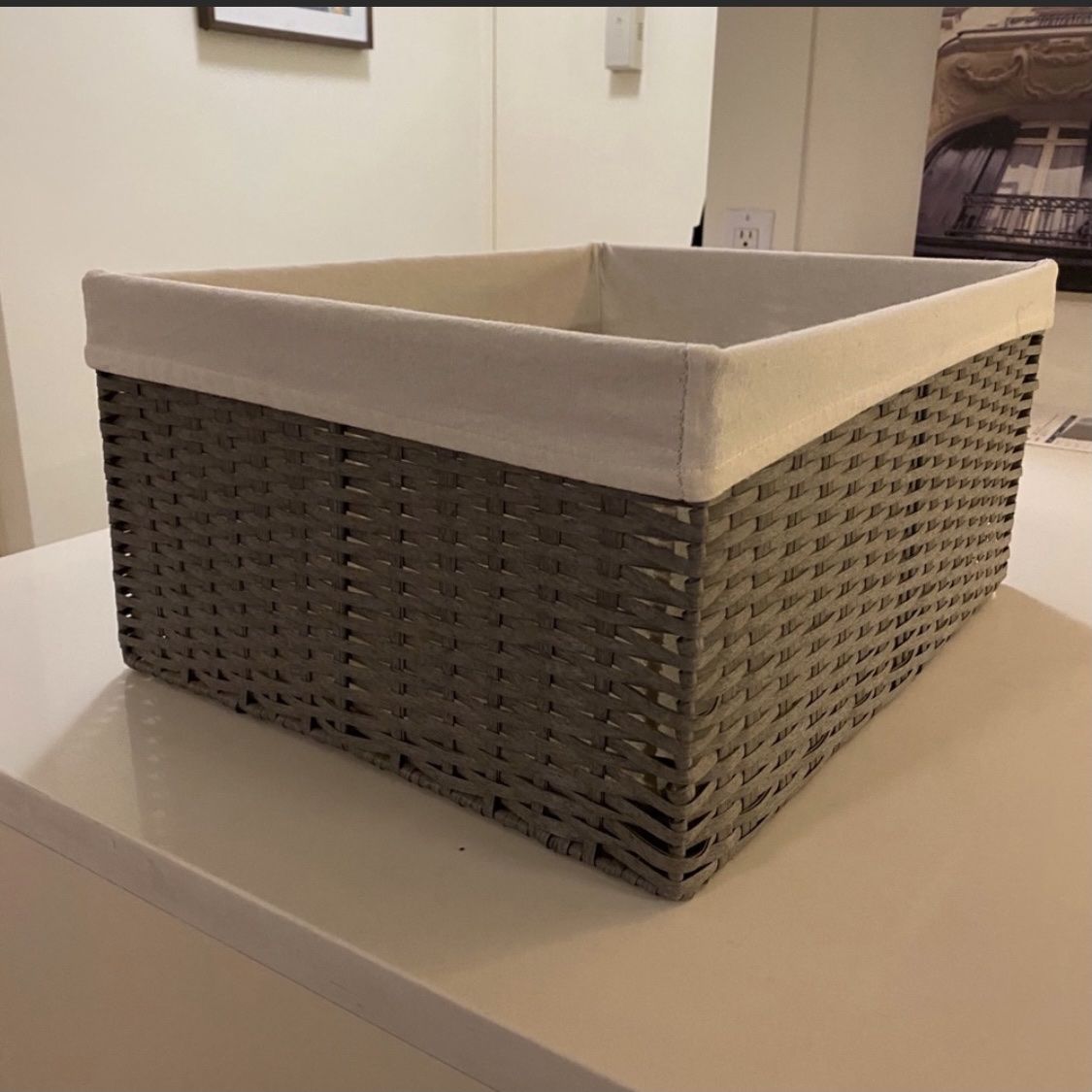 Container Store Large Woven Baskets