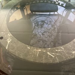 Glass Table And Four Chairs