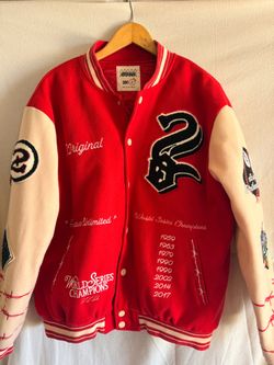 Original Retro Brand Varsity Jacket World Series Champions