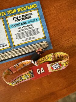 Vans Warped Tour 2026 Long Beach Wristband