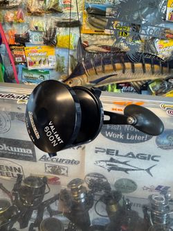 (Murrieta) Accurate 600 Narrow 2 speed salt water conventional fishing reel. With box.