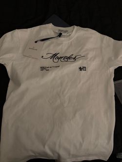 Moncler White Graphic T-Shirt with Tags