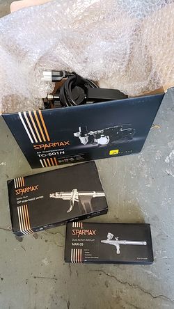 SPARMAX TC-501N AIR COMPRESSOR, WITH 2, GUNS.
