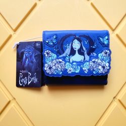 Loungefly The Corpse Bride Floral Flap Wallet 

