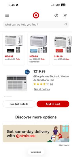GE Appliances Electronic Window Air Conditioner