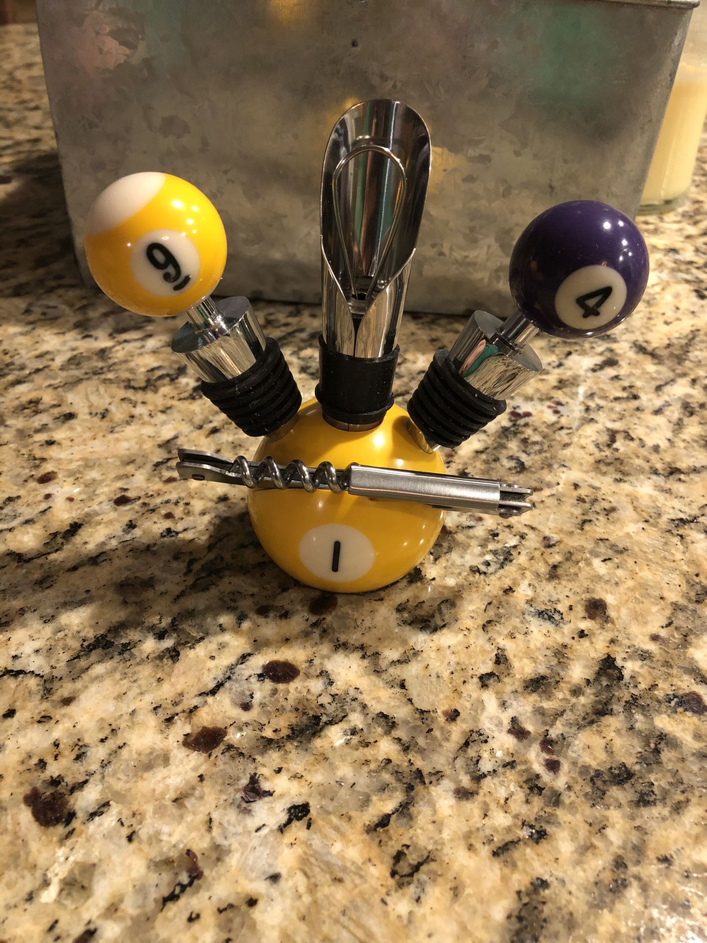 New Pool ball bottle stoppers