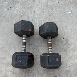 40lb Dumbbells 💪 