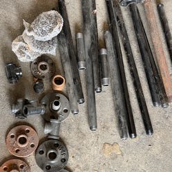 Pipe hardware for shelves or anything else