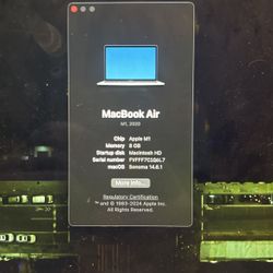 2020 8GB MacBook AIR 13”