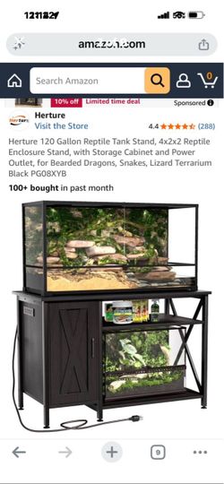 Or best offer- Herture 120 Gallon Reptile Tank Stand