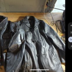 Two Men Leather Jackets 10 Each