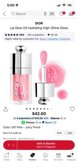 Dior Addict Lip Glow Oil Color 004 - Coral