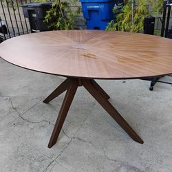 Oval Laminate Wood Table