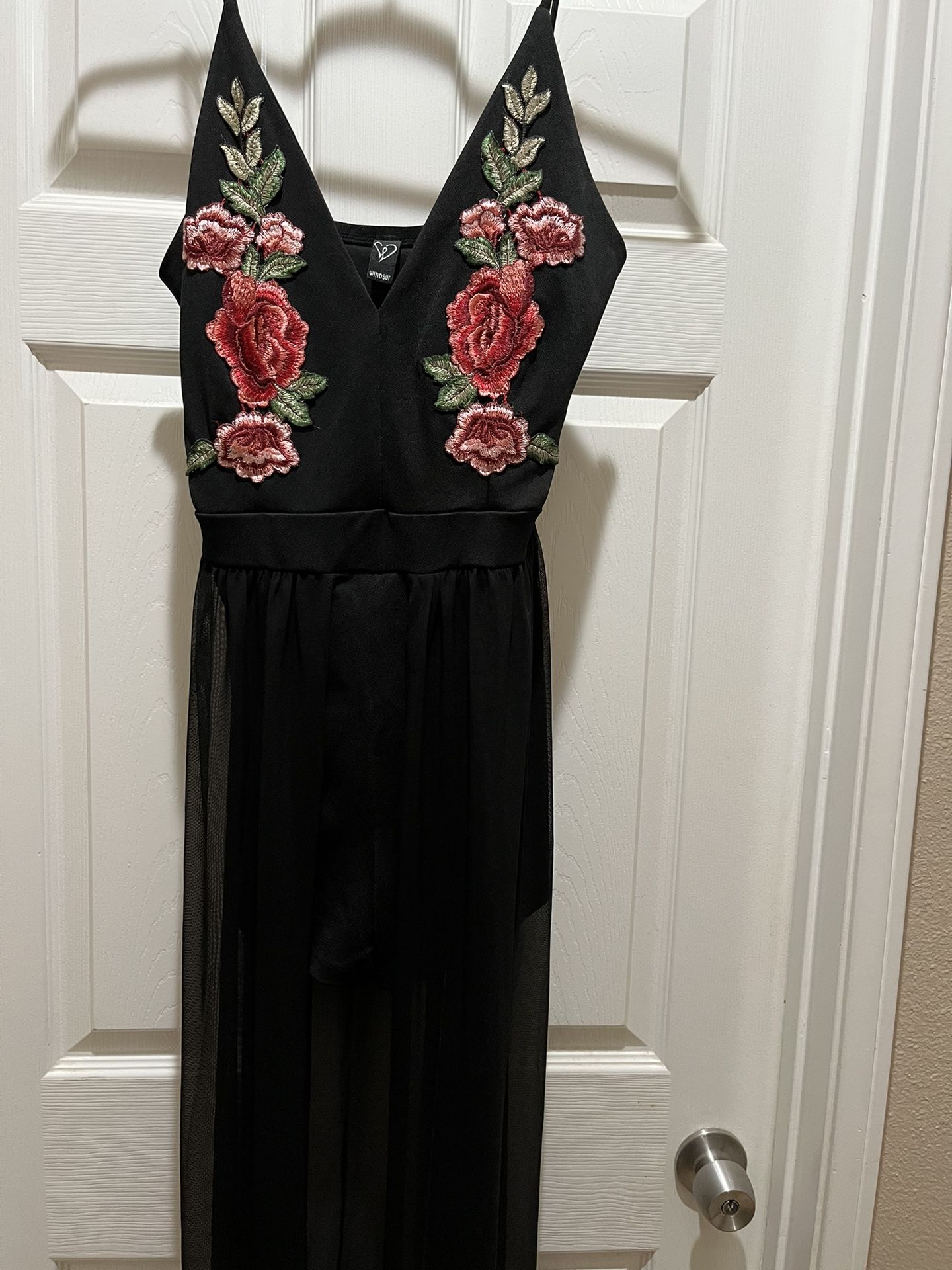 Windsor Black Romper Dress Size Large