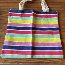 Rainbow Print Tote