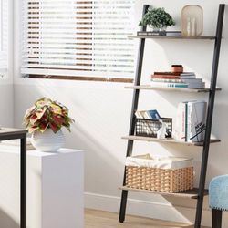 4 Tier Ladder Bookshelf Shelf