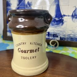 Vintage Cottage Core Utensil Holder