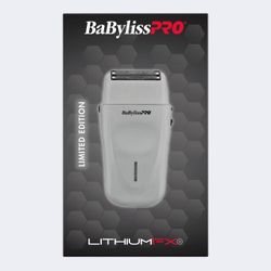 NEW BaBylissPRO® LithiumFX+ Limited Edition Grey Cord/Cordless Lithium Ergonomic Double Foil Shaver