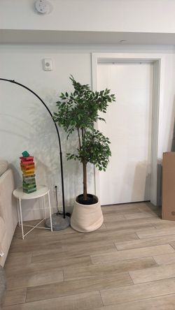 Large Artificial Ficus Tree with Basket