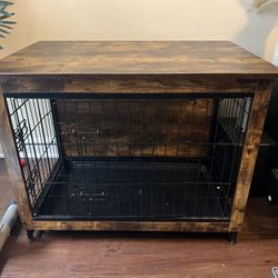 Modern Dog Crate, Furniture, Side End Table (32.5 x 21.9 x 25.2)