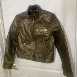 Lauren Ralph Lauren Medium Denim Jacket Black/Gold