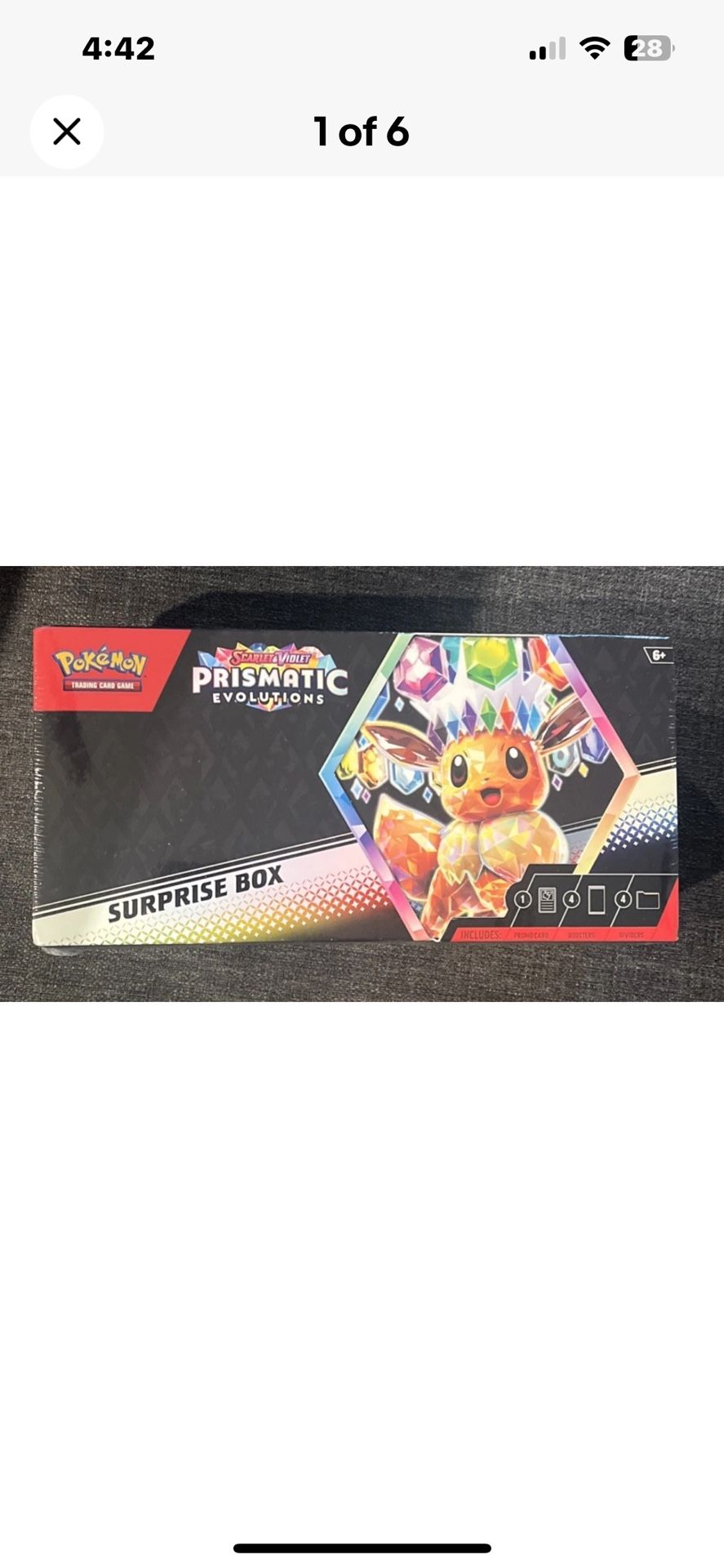 Pokemon Prismatic Evolutions Surprise Box 2 available