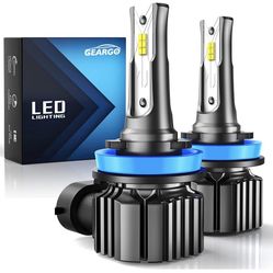 H11/H8/H16 LED Fog Light Bulb 8000 Lumens 400% Brightness 6500K Cool White, CANBus Ready, Plug-N-Play, 1:1 Halogen Replacement Fog Lights or DRL for C