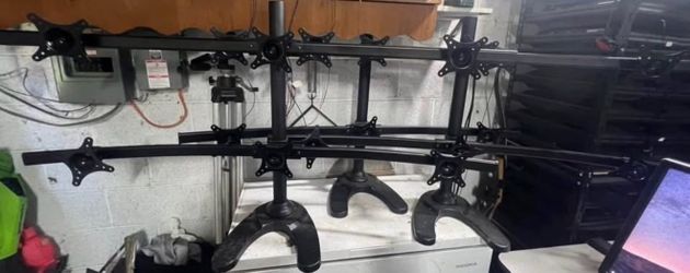 Vivo monitor stands (holds 6 monitors each) 2 available